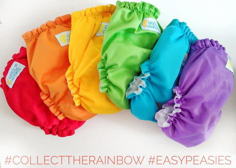 Easy Peasies  One-Size Pocket Diaper ( multiple Colors & Prints )