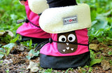 Stonz Baby Bootie | Fuchsia Owl