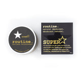 Routine Natural Deodorant - SuperStar (Charcoal, Magnesium & Prebiotics)