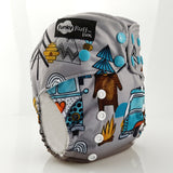 Funky Fluff O/S - Pocket Diaper (Prints)