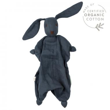 Hoppa Organic Muslin Bonding Doll | Tino | Navy Blue