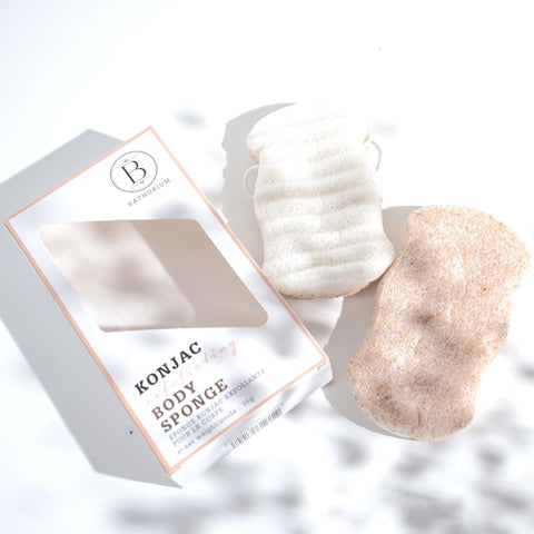 Konjac Walnut Shell Exfoliating Body Sponge