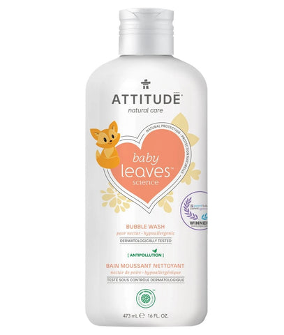 Natural Bubble Wash baby leaves™ | Pear Nectar (473 mL)