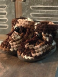 Wullyz Leather Trim Booties Size 2