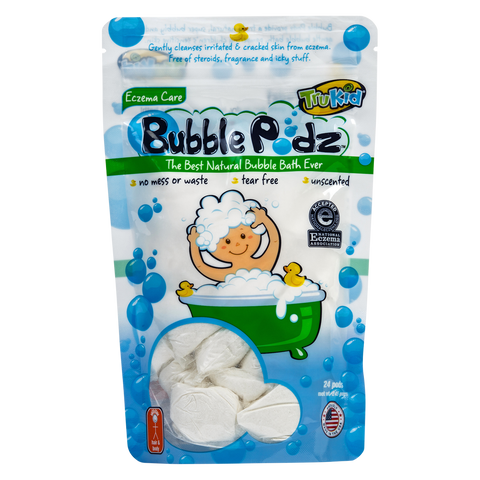 TruKid Eczema Bubble Pods, Natural Bubble Bath with Oatmeal, Aloe & Vit E