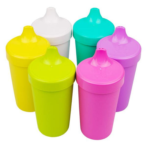 Re-Play Baby Sippy Cups for Toddlers, 2pk No Spill Sippy Cup, Aqua Purple