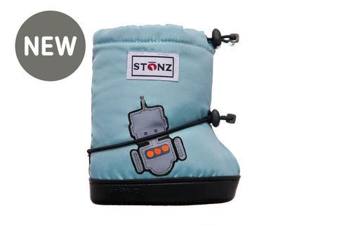 Stonz Toddler Bootie | Robot - Haze Blue