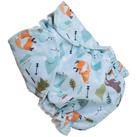 AMP One-Size Duo Diaper - The Fox and The Bear