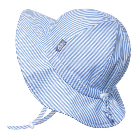 Blue Stripes | Cotton Floppy Hat
