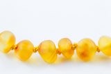 100% CERTIFIED BALTICAMBER Teething Baby Necklace | Raw Honey