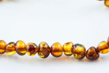 100% CERTIFIED BALTICAMBER Teething Baby Necklace | Polished Cognac