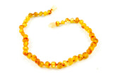 100% CERTIFIED BALTICAMBER Teething Baby Necklace | Raw Honey