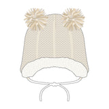 PRE-ORDER Cream Bear | Knit Graphic Beanies