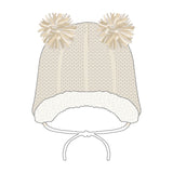 PRE-ORDER Cream Bear | Knit Graphic Beanies