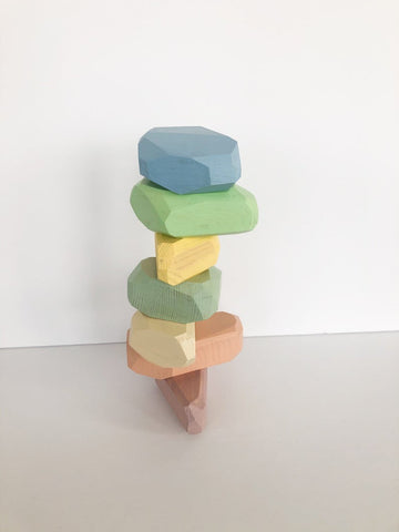 Coloured Stacking Stones - Pastel
