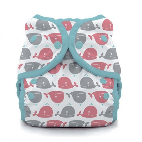 Thirsties Snap Duo Wrap - Whales